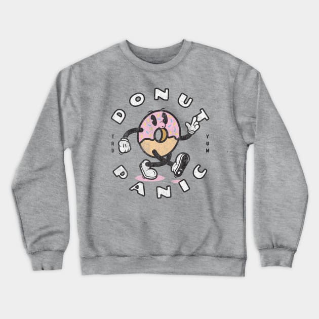 Donut Panic Crewneck Sweatshirt by KC Designs